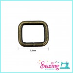 RING - SQUARE SHAPE-METAL-1.3CM/38MM/30MM(BRONZE) (1PC)